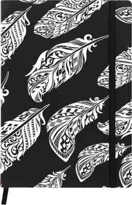 

Hamee A5 Notebook(Designer Printed PU Leather Undated A5 Notebook Planner, Black)