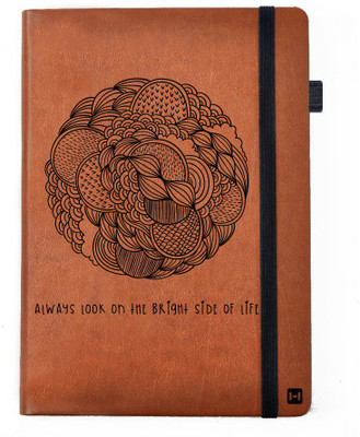 

Hamee A5 Notebook(Designer Printed PU Leather Undated A5 Notebook Planner, Tan)