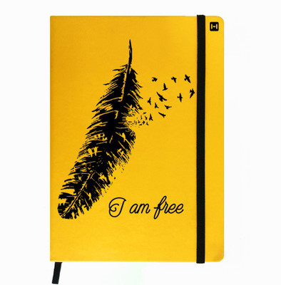 

Hamee A5 Notebook(Designer Printed PU Leather Undated A5 Notebook Planner, Yellow)