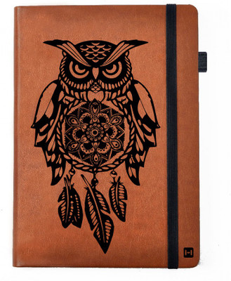 

Hamee A5 Notebook(Designer Printed PU Leather Undated A5 Notebook Planner, Tan)