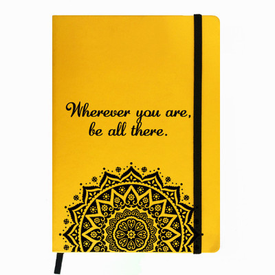 

Hamee A5 Notebook(Designer Printed PU Leather Undated A5 Notebook Planner, Yellow)