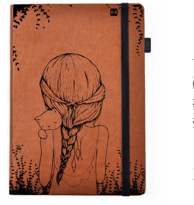 

Hamee A5 Notebook(Designer Printed PU Leather Undated A5 Notebook Planner, Tan)