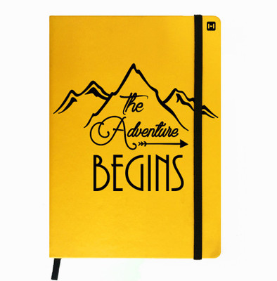 

Hamee A5 Notebook(Designer Printed PU Leather Undated A5 Notebook Planner, Yellow)