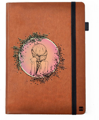 

Hamee A5 Notebook(Designer Printed PU Leather Undated A5 Notebook Planner, Tan)