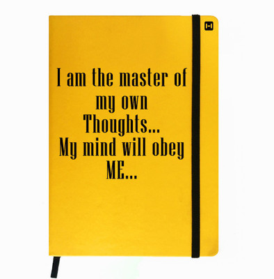 

Hamee A5 Notebook(Designer Printed PU Leather Undated A5 Notebook Planner, Yellow)