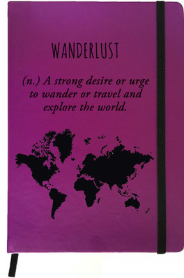 

Hamee A5 Notebook(Designer Printed PU Leather Undated A5 Notebook Planner, Purple)