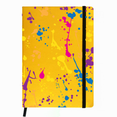 

Hamee A5 Notebook(Designer Printed PU Leather Undated A5 Notebook Planner, Yellow)