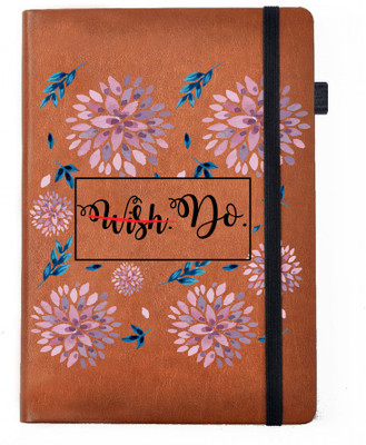 

Hamee A5 Notebook(Designer Printed PU Leather Undated A5 Notebook Planner, Tan)