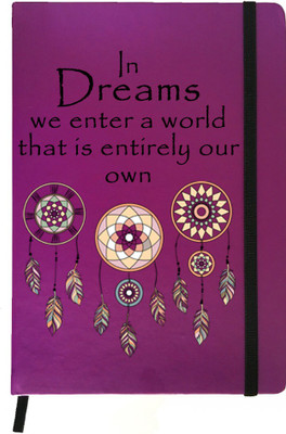 

Hamee A5 Notebook(Designer Printed PU Leather Undated A5 Notebook Planner, Purple)