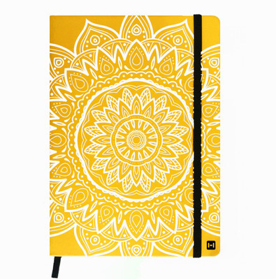 

Hamee A5 Notebook(Designer Printed PU Leather Undated A5 Notebook Planner, Yellow)