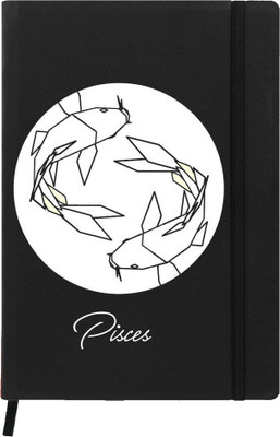 

Hamee A5 Notebook(Designer Printed PU Leather Undated A5 Notebook Planner, Black)