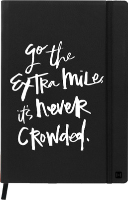 

Hamee A5 Notebook(Designer Printed PU Leather Undated A5 Notebook Planner, Black)