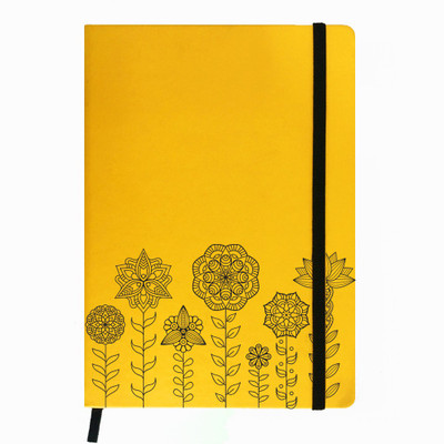 

Hamee A5 Notebook(Designer Printed PU Leather Undated A5 Notebook Planner, Yellow)