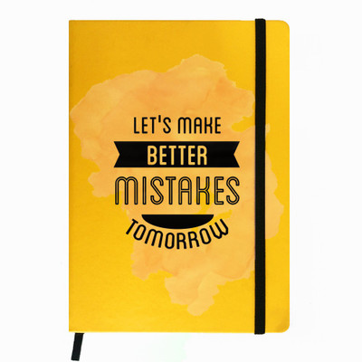 

Hamee A5 Notebook(Designer Printed PU Leather Undated A5 Notebook Planner, Yellow)