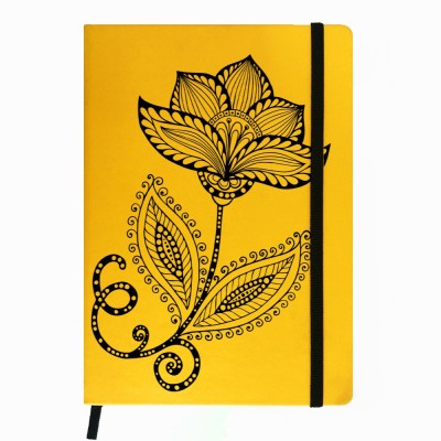 

Hamee A5 Notebook(Designer Printed PU Leather Undated A5 Notebook Planner, Yellow)