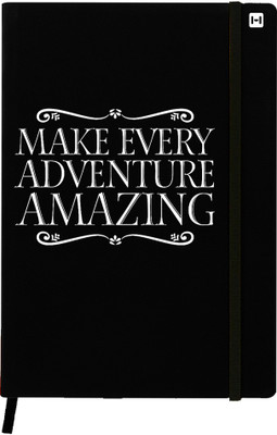

Hamee A5 Notebook(Designer Printed PU Leather Undated A5 Notebook Planner, Black)