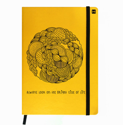 

Hamee A5 Notebook(Designer Printed PU Leather Undated A5 Notebook Planner, Yellow)
