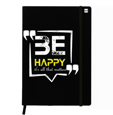 

Hamee A5 Notebook(Designer Printed PU Leather Undated A5 Notebook Planner, Black)