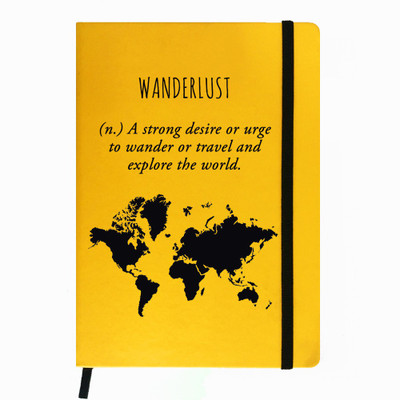 

Hamee A5 Notebook(Designer Printed PU Leather Undated A5 Notebook Planner, Yellow)