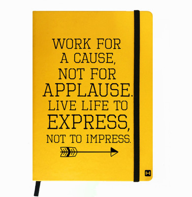 

Hamee A5 Notebook(Designer Printed PU Leather Undated A5 Notebook Planner, Yellow)