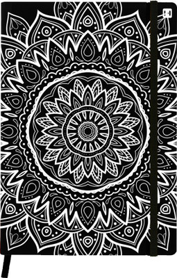 

Hamee A5 Notebook(Designer Printed PU Leather Undated A5 Notebook Planner, Black)