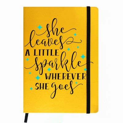 

Hamee A5 Notebook(Designer Printed PU Leather Undated A5 Notebook Planner, Yellow)