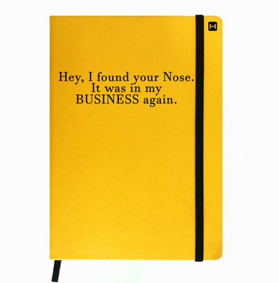 

Hamee A5 Notebook(Designer Printed PU Leather Undated A5 Notebook Planner, Yellow)