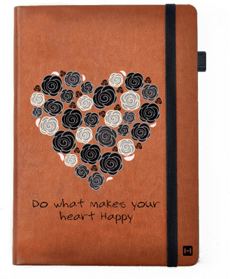 

Hamee A5 Notebook(Designer Printed PU Leather Undated A5 Notebook Planner, Tan)
