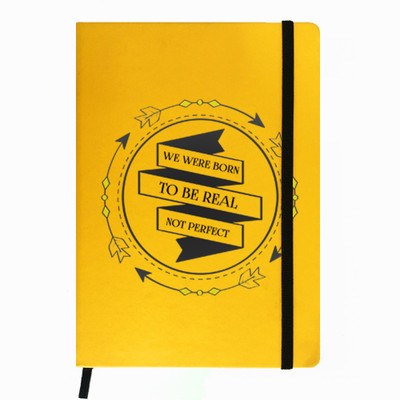 

Hamee A5 Notebook(Designer Printed PU Leather Undated A5 Notebook Planner, Yellow)