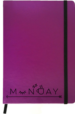 

Hamee A5 Notebook(Designer Printed PU Leather Undated A5 Notebook Planner, Purple)