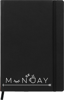 

Hamee A5 Notebook(Designer Printed PU Leather Undated A5 Notebook Planner, Black)