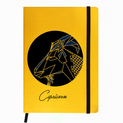 

Hamee A5 Notebook(Designer Printed PU Leather Undated A5 Notebook Planner, Yellow)