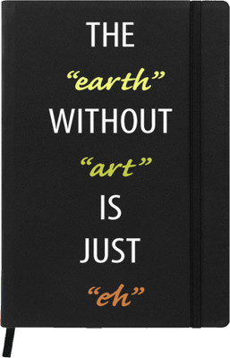 

Hamee A5 Notebook(Designer Printed PU Leather Undated A5 Notebook Planner, Black)
