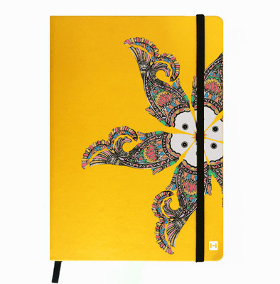 

Hamee A5 Notebook(Designer Printed PU Leather Undated A5 Notebook Planner, Yellow)
