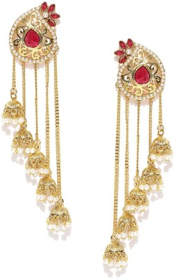 PANASH Gold-Toned Beads Metal Drops & Danglers