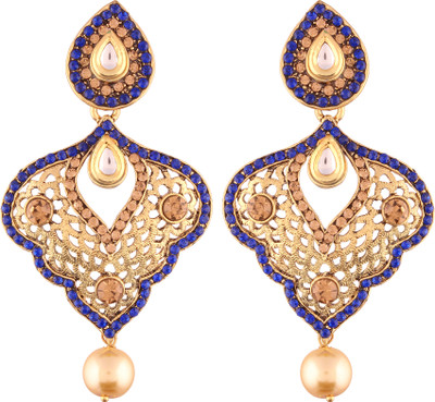 I Jewels Traditional Gold Plated Alloy Drops & Danglers