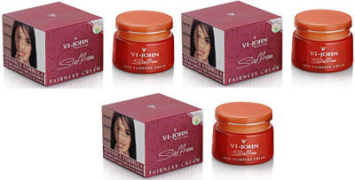 

vijohn Saffron Advanced 50 GM Fairness cream Pack of 3(150 g)