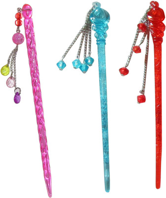 

Vatsalya Creation combo of juda sticks Bun Stick(Multicolor)