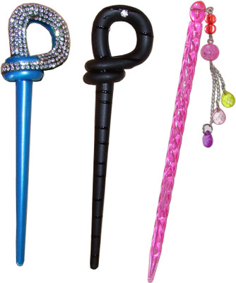 

Vatsalya Creation combo of juda sticks Bun Stick(Multicolor)
