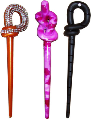 

Vatsalya Creation combo of juda sticks Bun Stick(Multicolor)