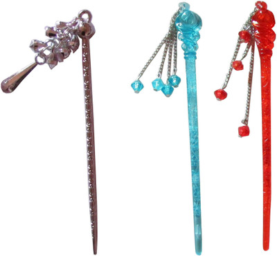 

Yashasvi combo of juda sticks Bun Stick(Multicolor)