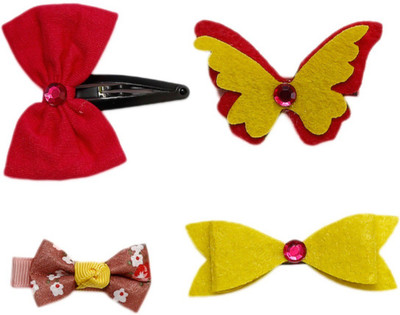 

Dchica Mix & Match With Every Dress Set of 4 Hair Clip(Multicolor)