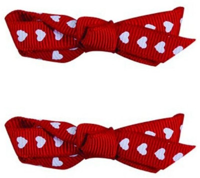 

Pink Poppy Stripe Spot Heart Bow Hair Clips Hair Accessory Set(Multicolor)