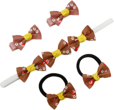 

Dchica Set Of 5 A Chic Hair Accessory Set(Brown)