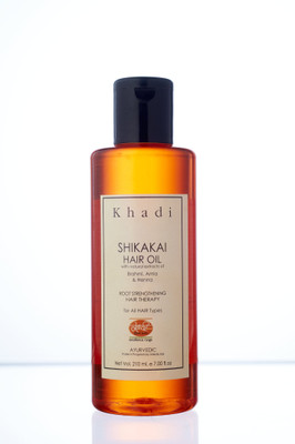 

Khadi Mauri Shikakai Oil - Anti Hairfall & Root Strengthening - 210 ml - Enriched with Amla Hair Oil(210 ml)