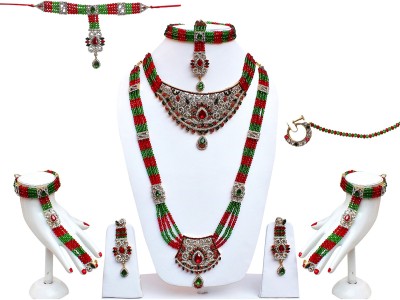 Lucky Jewellery Alloy Multicolor Jewellery Set(Pack of 1)