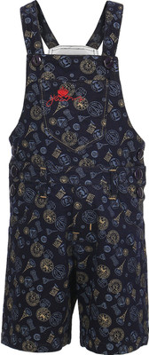 

Benext Dungaree For Boys Solid Cotton(Blue