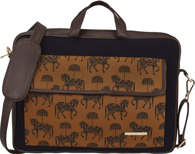 

FUNK FOR HIRE 15.6 inch Laptop Messenger Bag(Brown, Blue), Mustard yellow;navy blue