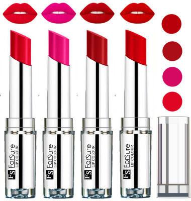 Forsure Romantic Red,Ruby Red,Rose Pink,Sweet Red VELVET MATTE LIPSTICK(Romantic Red,Ruby Red,Rose Pink,Sweet Red)