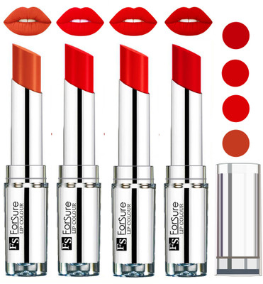 

Forsure Romantic Red,Orange,Brick Nude,Hot Red VELVET MATTE LIPSTICK(Romantic Red,Orange,Brick Nude,Hot Red)
